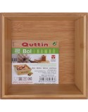 Ciotola per Aperitivi Quttin Bambù 16 x 16 x 5 cm (12 Unità)