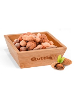 Ciotola per Aperitivi Quttin Bambù 16 x 16 x 5 cm (12 Unità)