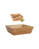 Ciotola per Aperitivi Quttin Bambù 16 x 16 x 5 cm (12 Unità)