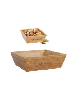 Ciotola per Aperitivi Quttin Bambù 16 x 16 x 5 cm (12 Unità)