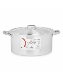 Caçarola com Tampa Kinvara 100011 Prateado 12,5 L (3 Unidades)