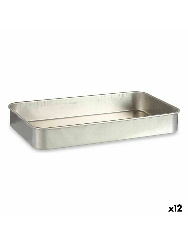 Backofenform Kinvara 100154 Silberfarben Aluminium 28,5 x 6,5 x 46 cm (12 Stück)