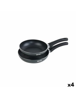 Set de Sartenes Quttin Aluminio 24 cm 2 Piezas (4 Unidades)