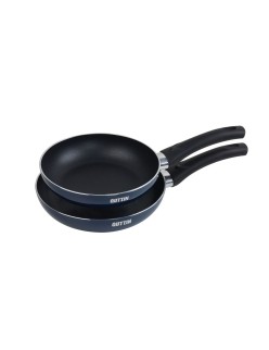Set de Sartenes Quttin Aluminio 24 cm 2 Piezas (4 Unidades)