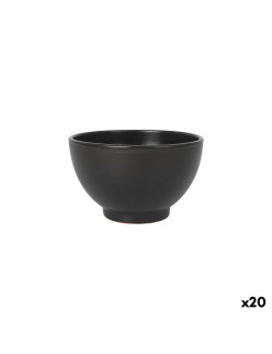 Bol Azofra Noir 15 x 15 x 9 cm (20 Unités)
