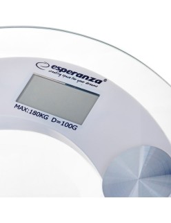 Bilancia Digitale da Bagno Esperanza EBS008W Bianco Vetro