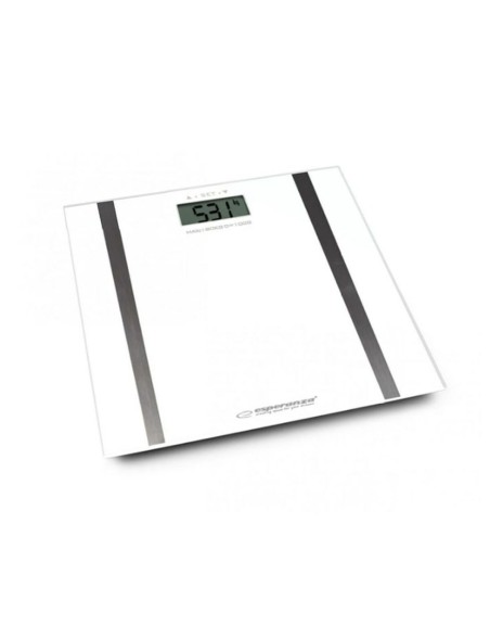 Bilancia Digitale da Bagno Esperanza Samba Bianco Vetro Batterie x 2 Bilancia Digitale da Bagno Esperanza Samba Bianco Vetro Batterie x 2