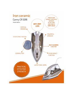 Plancha de Vapor Adler CR 5018 3000 W 230 V