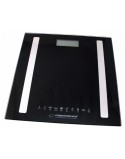 Digital Bathroom Scales Esperanza EBS016K Black Glass Tempered Glass Tempered glass 180 kg (1 Piece)