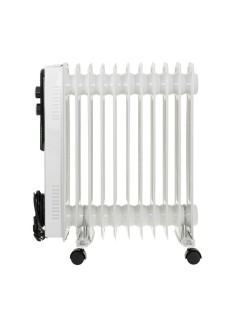 Radiador de Aceite Adler AD 7817 Blanco Negro 2500 W
