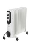 Radiador de Aceite Adler AD 7817 Blanco Negro 2500 W
