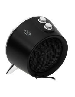 Termoventilador Portátil Adler AD 7742 Negro Plata 1500 W
