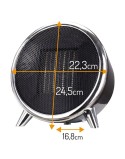 Termoventilador Portátil Adler AD 7742 Negro Plata 1500 W