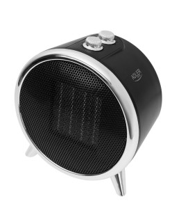 Termoventilador Portátil Adler AD 7742 Negro Plata 1500 W