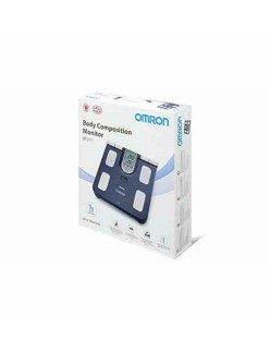 Báscula Digital de Baño Omron BF511 Azul Metal Índice de Grasa Corporal