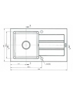 Lavello a Una Vasca Maidsinks 76 x 44 cm Beige