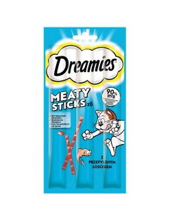 Collation pour Chat Dreamies Meaty Sticks 30 g Saumon
