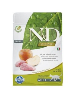 Aliments pour chat Farmina N&D Prime Cat Boar Adulte Pomme Sanglier 300 g