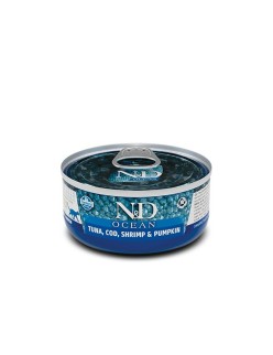 Aliments pour chat Farmina N&D Thon Citrouille Morue 70 g