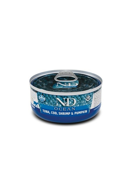 Aliments pour chat Farmina N&D Thon Citrouille Morue 70 g