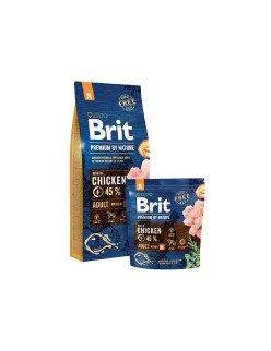 Futter Brit Premium by Nature Medium Erwachsener Apfel Huhn Mais 15 kg