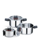 Casseruole Feel Maestro MR-3531-6 Nero Acciaio 6 Pezzi