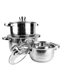 Casseroles Feel Maestro MR-2220-6L Argenté Acier 6 Pièces