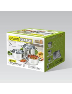 Cacerolas Feel Maestro MR-2020-6M Plateado