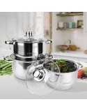Cacerolas Feel Maestro MR-2020-6M Plateado