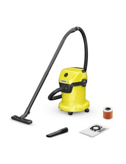 Aspirador Kärcher WD 3 V-17/4/20 Amarillo Negro 1000 W