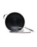 Padella Kohersen 71111 Nero Argentato Acciaio inossidabile Alluminio Ø 32 cm