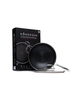 Padella Kohersen 71111 Nero Argentato Acciaio inossidabile Alluminio Ø 32 cm