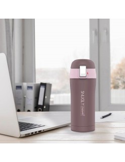 Thermos Feel Maestro MR-1643-30E Marron Acier inoxydable Caoutchouc Plastique 300 ml