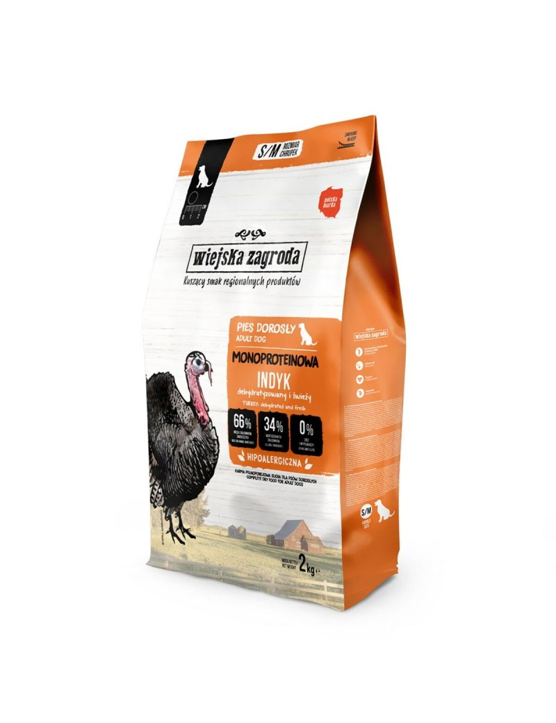 Pienso WIEJSKA ZAGRODA Monoprotein Turkey Pavo 2 Kg