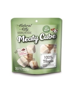 Snack für Katze Natural Kitty MEATY CUBE