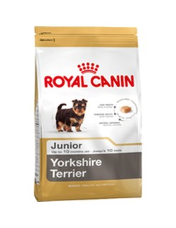 Nourriture Royal Canin Yorkshire Terrier Junior Petit/Junior Riz Oiseaux 7,5 kg