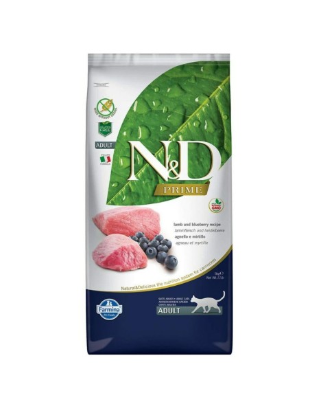 Aliments pour chat Farmina Prime Adulte Myrtille Agneau 5 kg