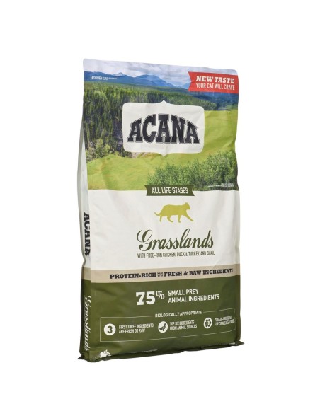 Comida para gato Acana Grasslands Pollo Pescado Cordero 4,5 Kg