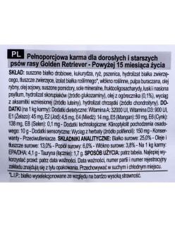 Nourriture Royal Canin Golden Retriever Adult Adulte Poulet Viande Oiseaux 12 kg 12,5 Kg
