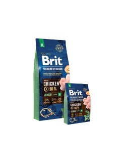 Futter Brit Premium by Nature Junior XL Erwachsener Welpe/Junior Huhn 15 kg