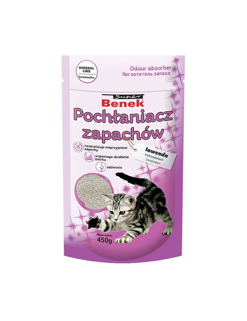 Arena para Gatos Certech Lavanda Eliminación de olores