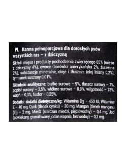 Comida húmeda Dolina Noteci Rafi Carne 400 g