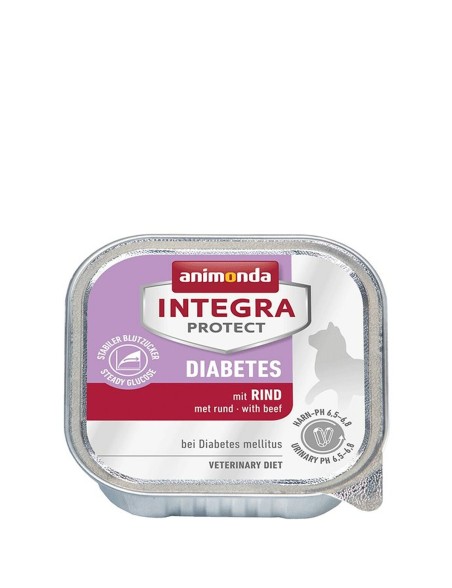 Katzenfutter Animonda Integra Protect Diabetes Rindfleisch 100 g 100 L