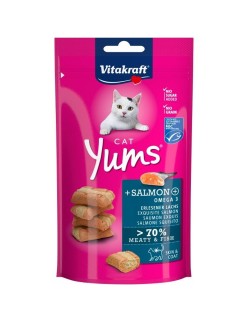 Snack para Gatos Vitakraft Cat Yums Salmon Pescado 40 g