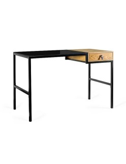 Secretária Unique LESTE JSBG-142-1 Preto Aço 120 x 76 x 60 cm