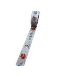 Fita Adesiva Taśma STOP Branco Vermelho