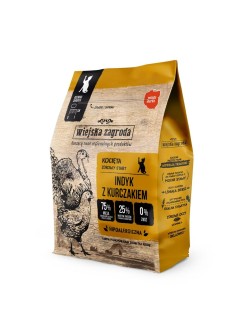 Comida para gato WIEJSKA ZAGRODA Kitten Turkey with chicken Pavo 400 g