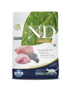Aliments pour chat Farmina N&D Adulte Myrtille Agneau 300 g