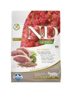 Aliments pour chat Farmina N&D Quinoa Adulte Canard Brocoli 300 g