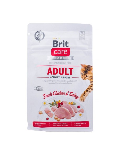 Katzenfutter Brit Care Grain Free Activity Support Adult Erwachsener Huhn Truthahn 400 g